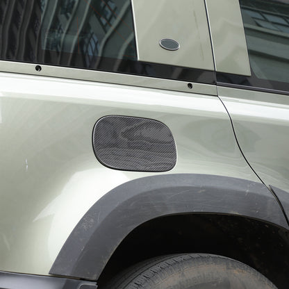 Real Dry Carbon Fiber Fuel Tank Cap Trim Cover For LR Defender L663 2020-25 20