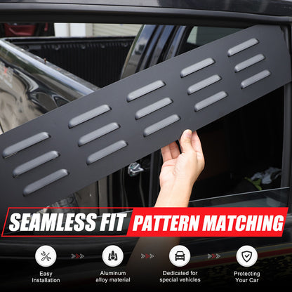 Aluminum Rear Door Window Louver Air Vent Panel Trim For Ford Ranger T7 15-22 US 7