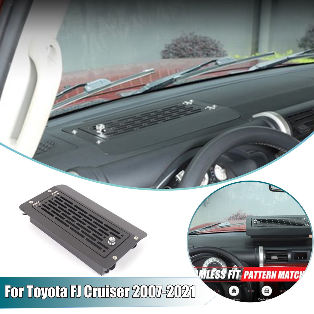Aluminum Dashboard Multifunctional Password Box For Toyota FJ Cruiser 2007-21 US 1