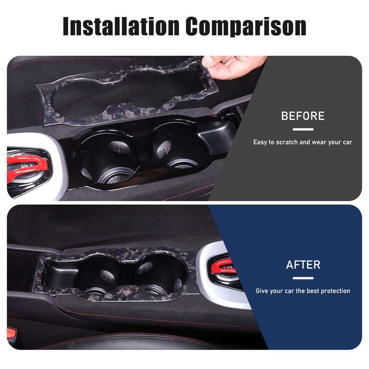 Forged Carbon Fiber Interior Center Console Cover Trim For Lotus EMIRA 2021-25 11