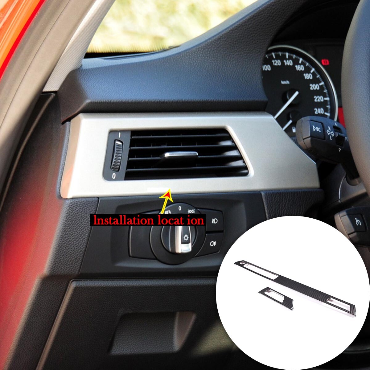 Dashboard Panel Trim Without Navigation For BMW 3 Series E90 E92 2005-2012 5
