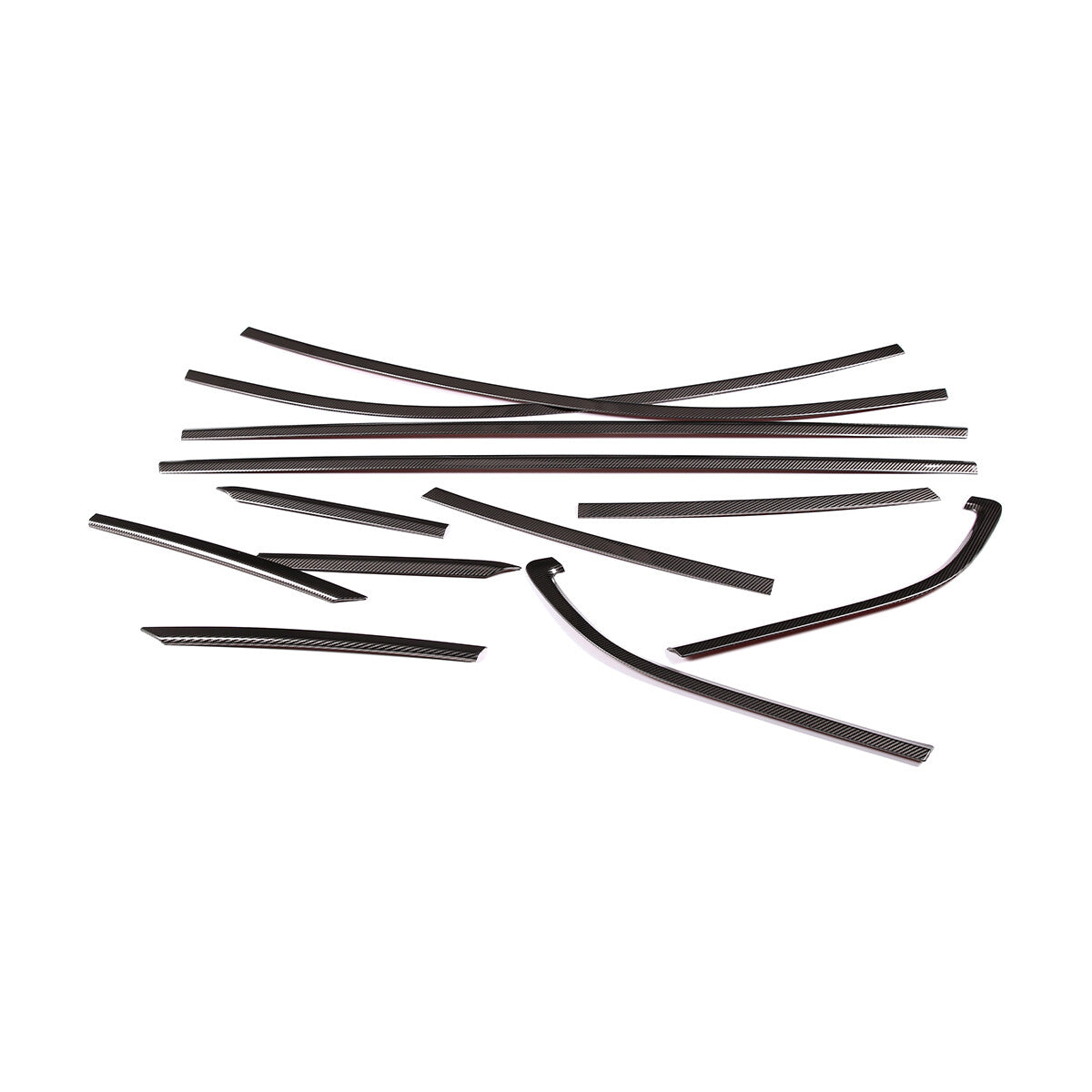 Carbon fiber Steel Car Window Strip Cover Trim For Subaru BRZ 22 US 12
