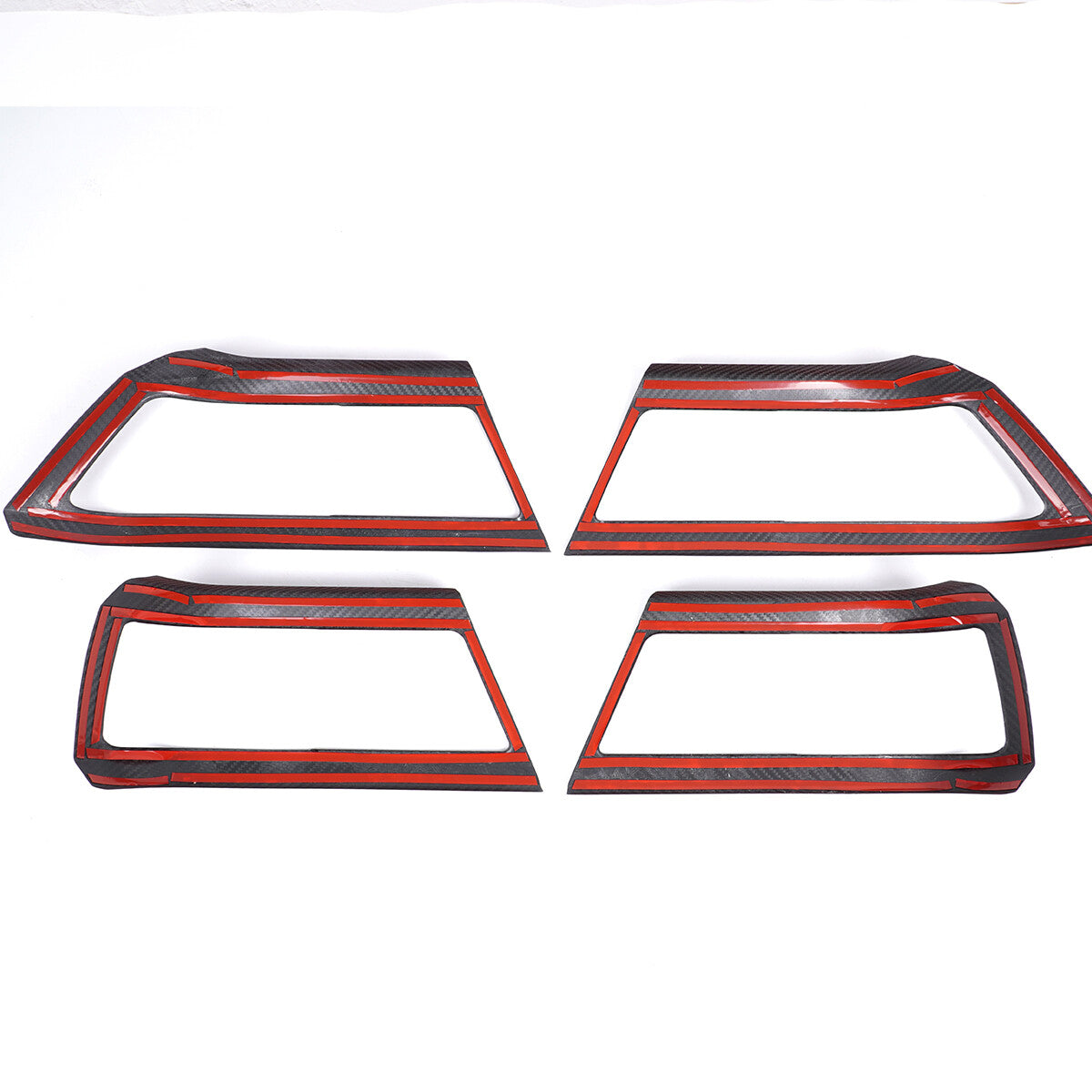 Carbon Fiber Door Handle Frame Cover Trim For Land Rover Defender 110 2020 2022 6