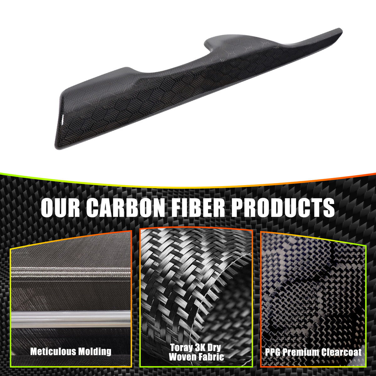 Real Carbon Fiber Console Gear Shift Frame Side Cover For Toyota Supra A90 19-25 19