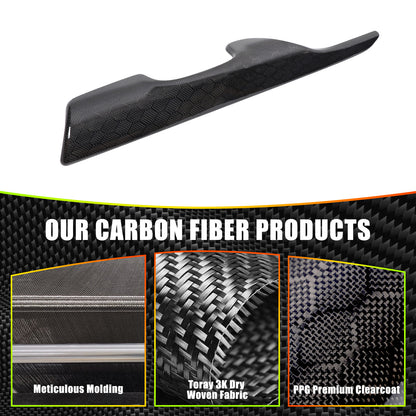 Real Carbon Fiber Console Gear Shift Frame Side Cover For Toyota Supra A90 19-25 19