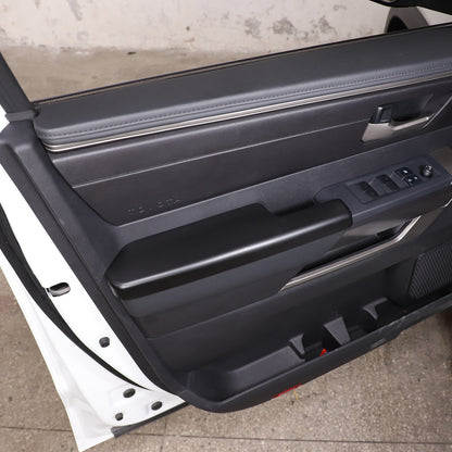 Matte Black Interior Door Panel Elbow Rest Trim Cover For Toyota Tundra 22-26 US 3
