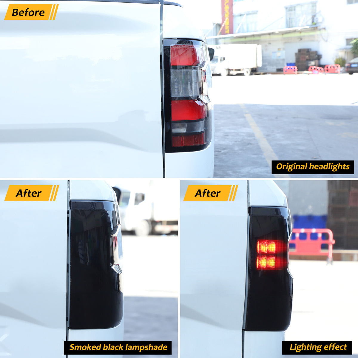 Smoked Black Rear Tail Light Lamp Cover Trim For Nissan Frontier 2022+ US 7