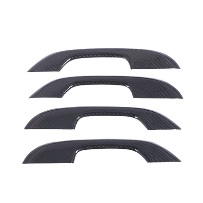 Real Carbon Fiber Exterior Door Handle Cover Trim For Cadillac Escalade 2021-23 4