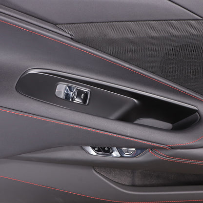 Matte Black ABS Full Interior Set Cover Trim Kit For Corvette C8 2020-25 - Styles 1-5 20