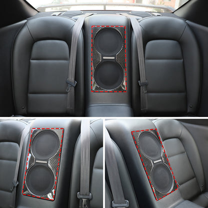 Real Carbon Fiber Rear Seat Audio Speaker Panel Trim For Nissan GTR R35 2008-16 7
