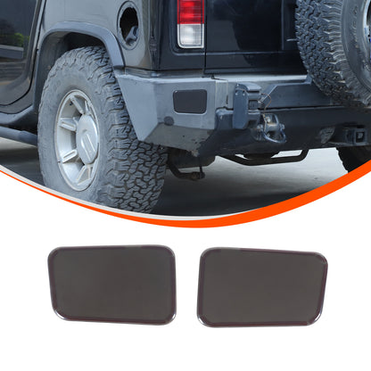 Smoked Black Rear Tail Light Lamp Decor Cover Trim For Hummer H2 2003-2009 3