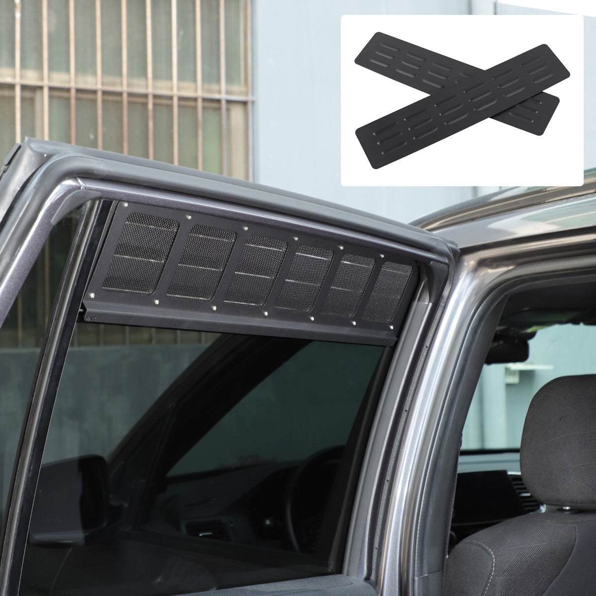 Aluminum Rear Door Window Louver Air Vent Panel Trim For Honda Pilot 2016-2022 21