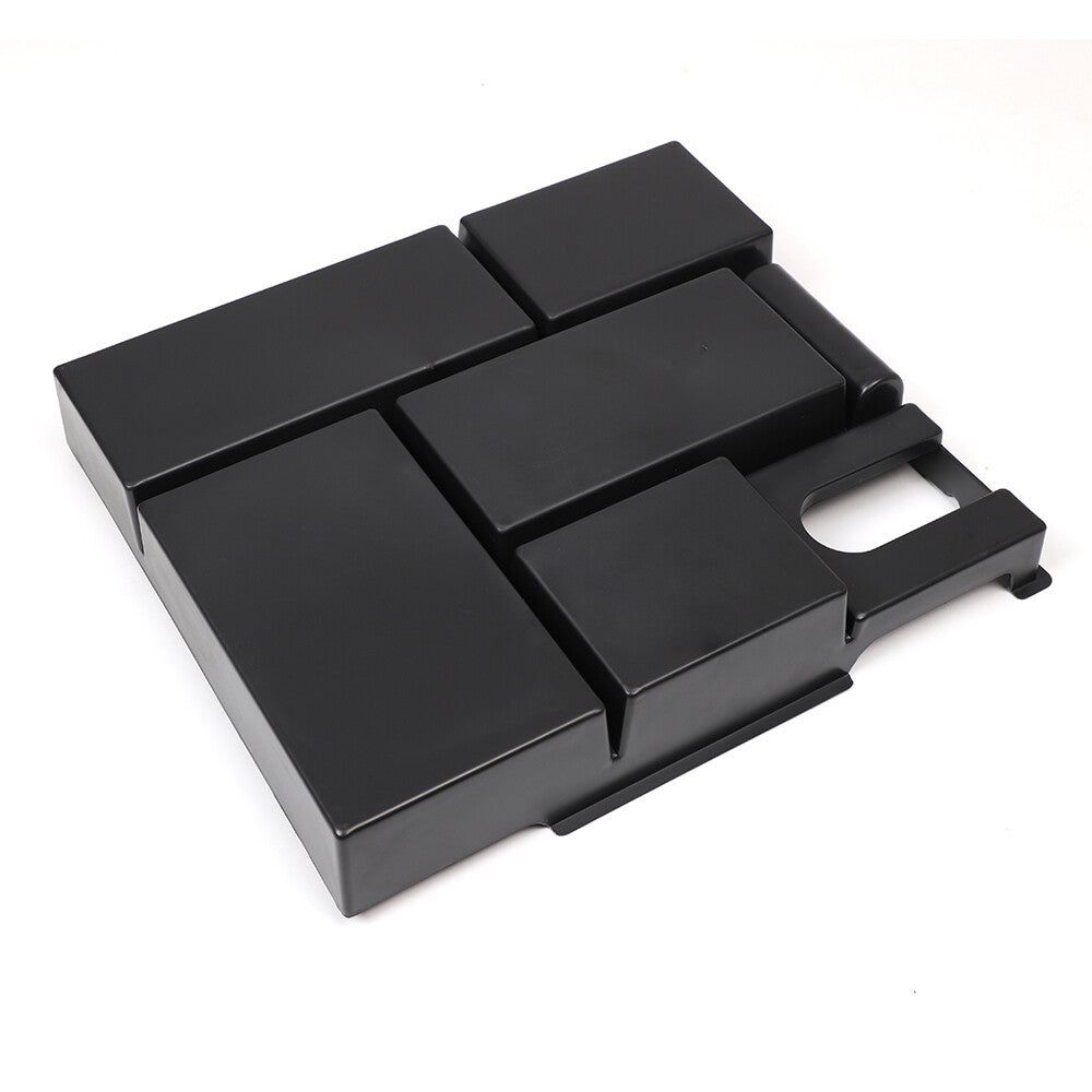 Black ABS Center Armrest Divider Storage Box For Toyota Tundra 2007-2021 8