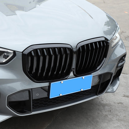 Replace Glossy Black Front Kidney Grille For BMW X5 G05 2019-2022 2023 12