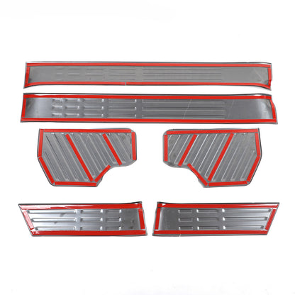 Black Interior Door Sill Guard Protector Cover For Toyota Land Cruiser LC250 US 24