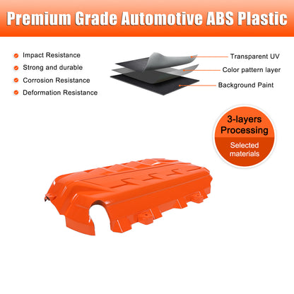 Orange Replacement Engine hood panel Trim Cover For Corvette C8 2020-26 17