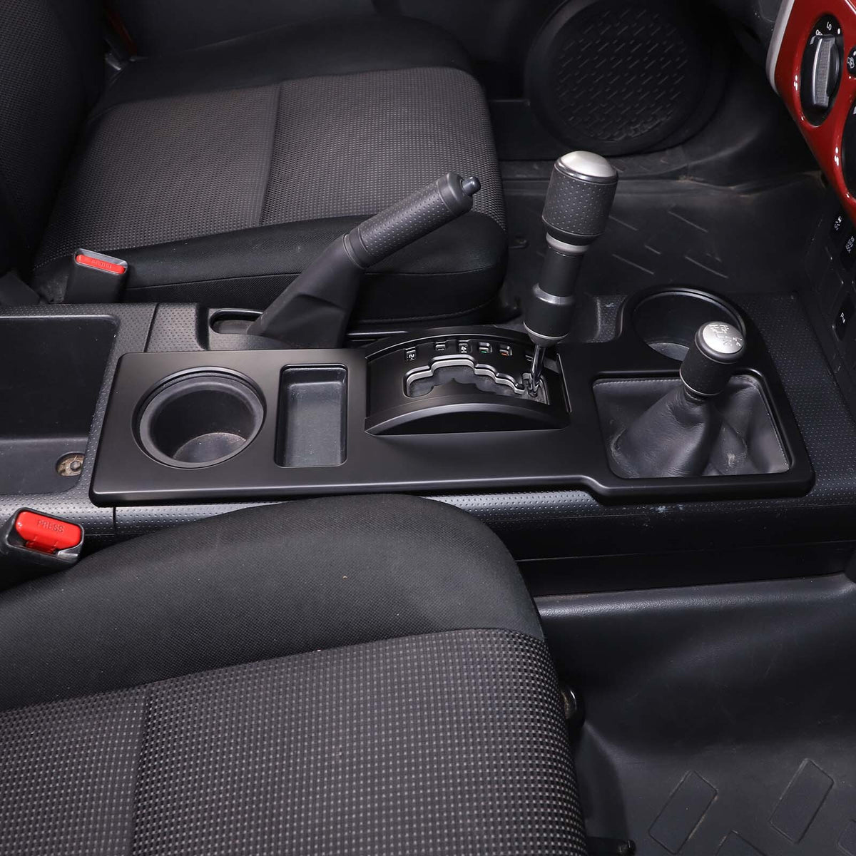 Matte Black Gear Shift Box Panel Cover Trim For Toyota FJ Cruiser 2007-2021 13