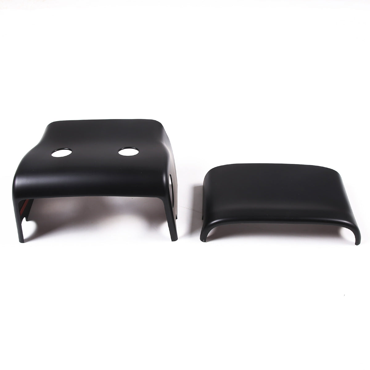 Matte Black ABS Steering Wheel Base Trim Cover For Jaguar F-TYPE 2013-2024 4