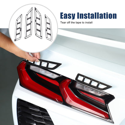 Real Carbon Fiber Reverse Light Protector Frame Trim For Corvette C8 2020+ 8