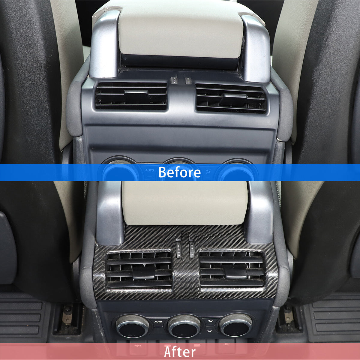Real Carbon Fiber Rear Air Outlet Vent Panel Trim Cover For LR Defender 2020-24 23