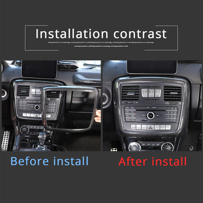 Real Carbon Fiber Center CD Panel Decorative Frame For Benz G-Class 2012-2018 US 8