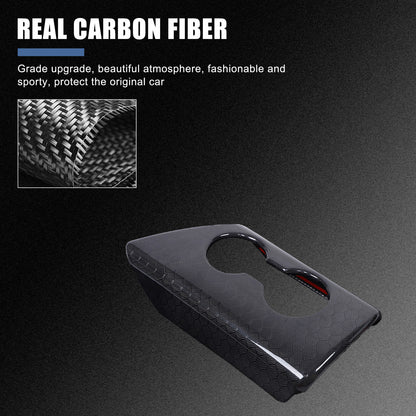 Real Carbon Fiber Center Armrest Box Panel Trim Cover For Toyota Supra A90 19-24 13