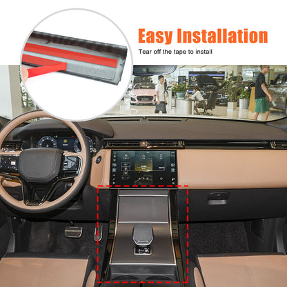Carbon Fiber ABS Center Console Side Trim For LR Range Rover Velar L560 2024+ 5