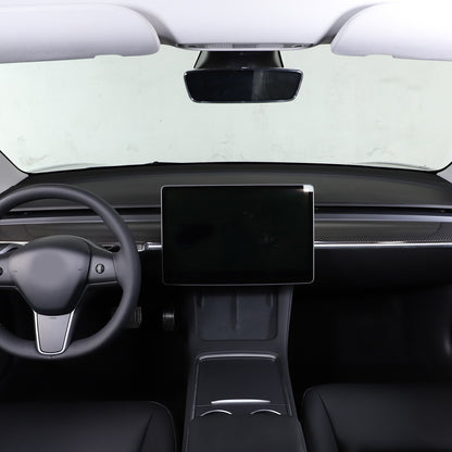 For Tesla Model 3 Y 2016-2023 Dashboard Cover Real Carbon Fiber Panel Trim Cover 6