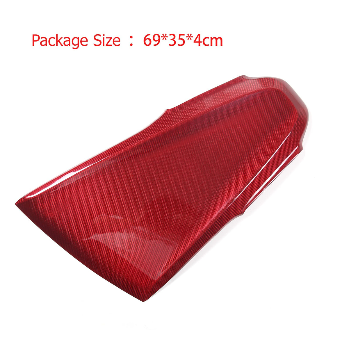Red Carbon Fiber Dashboard Instrument Upper Panel Cover for Corvette C8 2020-25 5