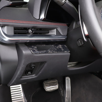 Forged Carbon Fiber Steering Wheel Card Slot Trim Cover For Corvette C8 2020-26 7