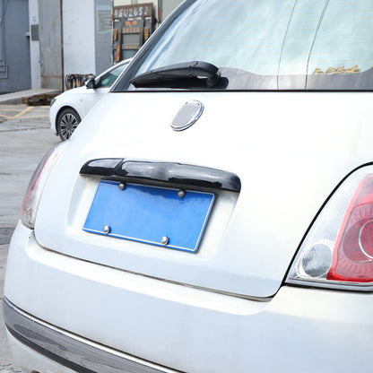 Glossy Black ABS Tailgate Trunk Handle Cover Trim For FIAT 500 2011-23 16