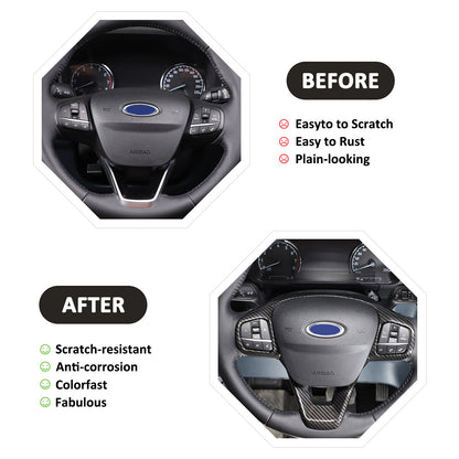 15pcs Carbon ABS Full Set Interior Decoration Cover Trim For Ford Maverick 2022 10