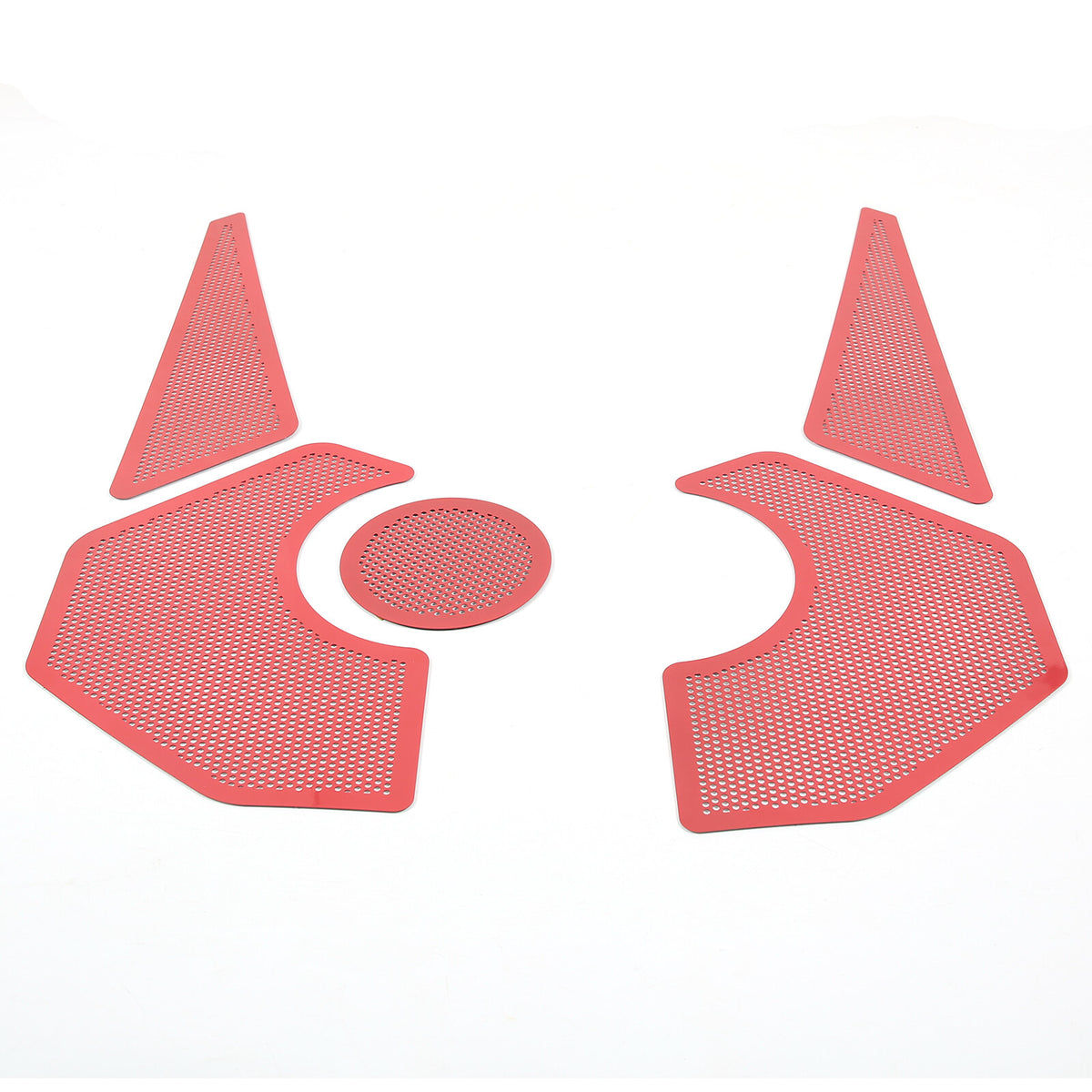Red Steel Engine Hood Compartment Panel Trim Cover Set For Corvette C8 Z06 20-26 22