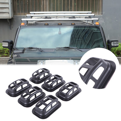 Matte Black ABS Roof Light Cover For Hummer H2 2003-2009 23