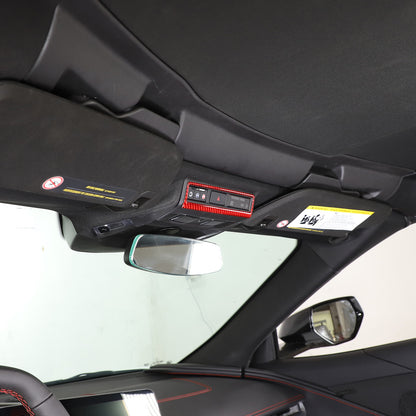 Red Soft Carbon Fiber Interior Decor Trim Kit Cover Set For Corvette C8 20-25 52