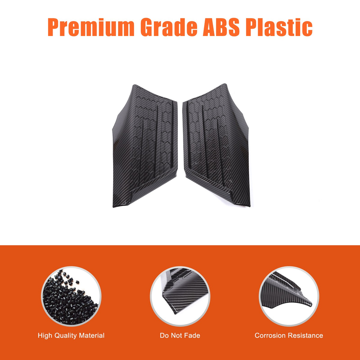 Carbon Fiber ABS Side Fender Upper Trim Cover For Toyota Tacoma 2016-2019 10