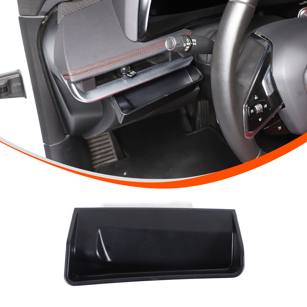 ABS Steering Wheel Left Storage Box Tray For Corvette C8 2020-26 1