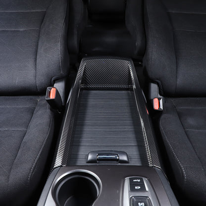 Carbon Fiber Center Console Armrest Box Side Panel Trim for Honda Pilot 16-22 12