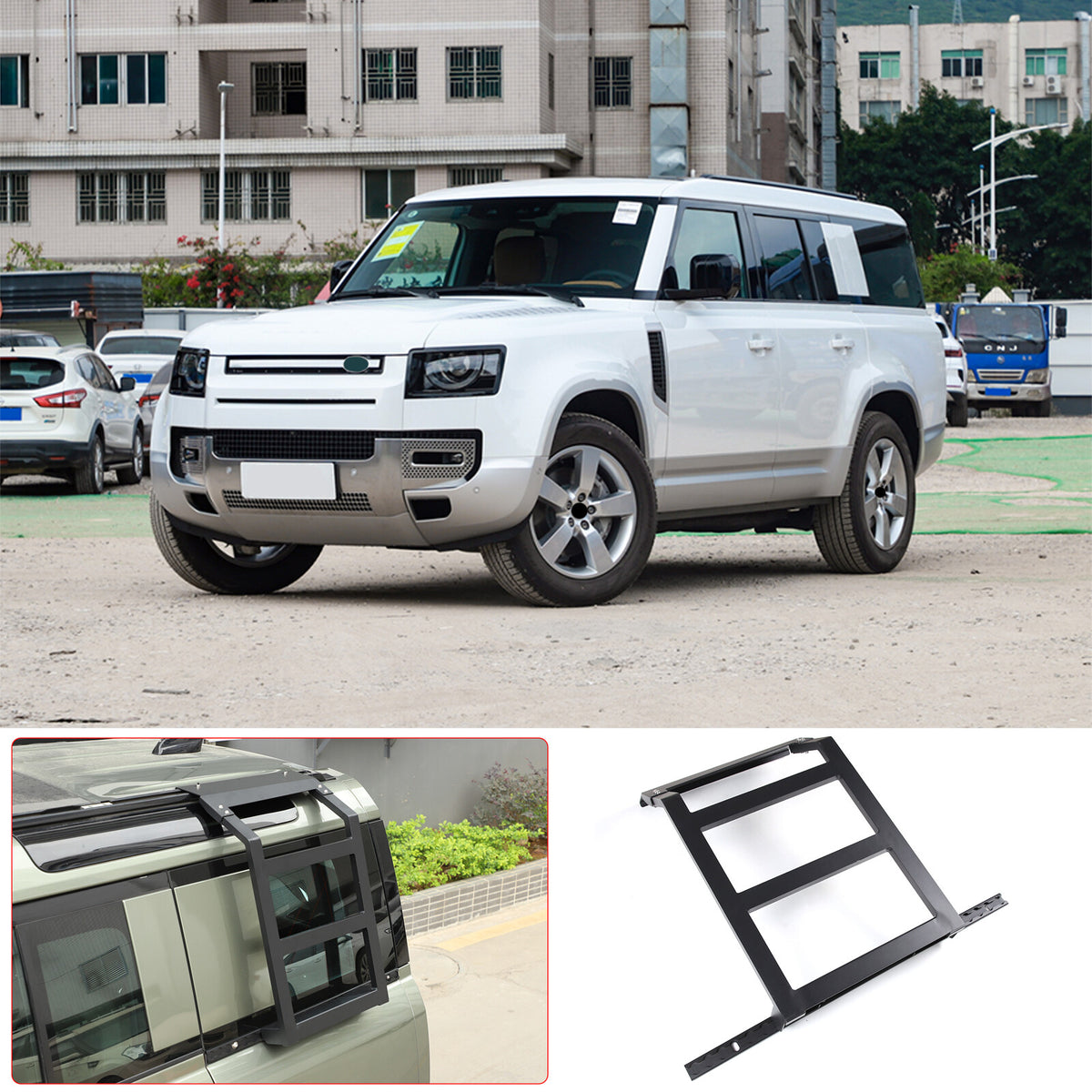 Back Rear Roof Ladder Tailgate Passanger Side Rack For Land Rover Defender 20-24 19