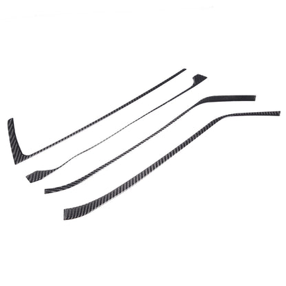 6pcs Carbon Fiber Console Gear Shift Panel Trim For C8 Corvette Z06 Z51 20-25 10