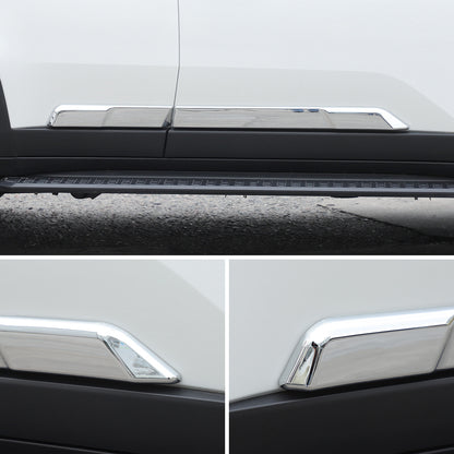 Silver Body Side Door Mouldings Cover Trim For Toyota Land Cruiser LC250 24+ 12
