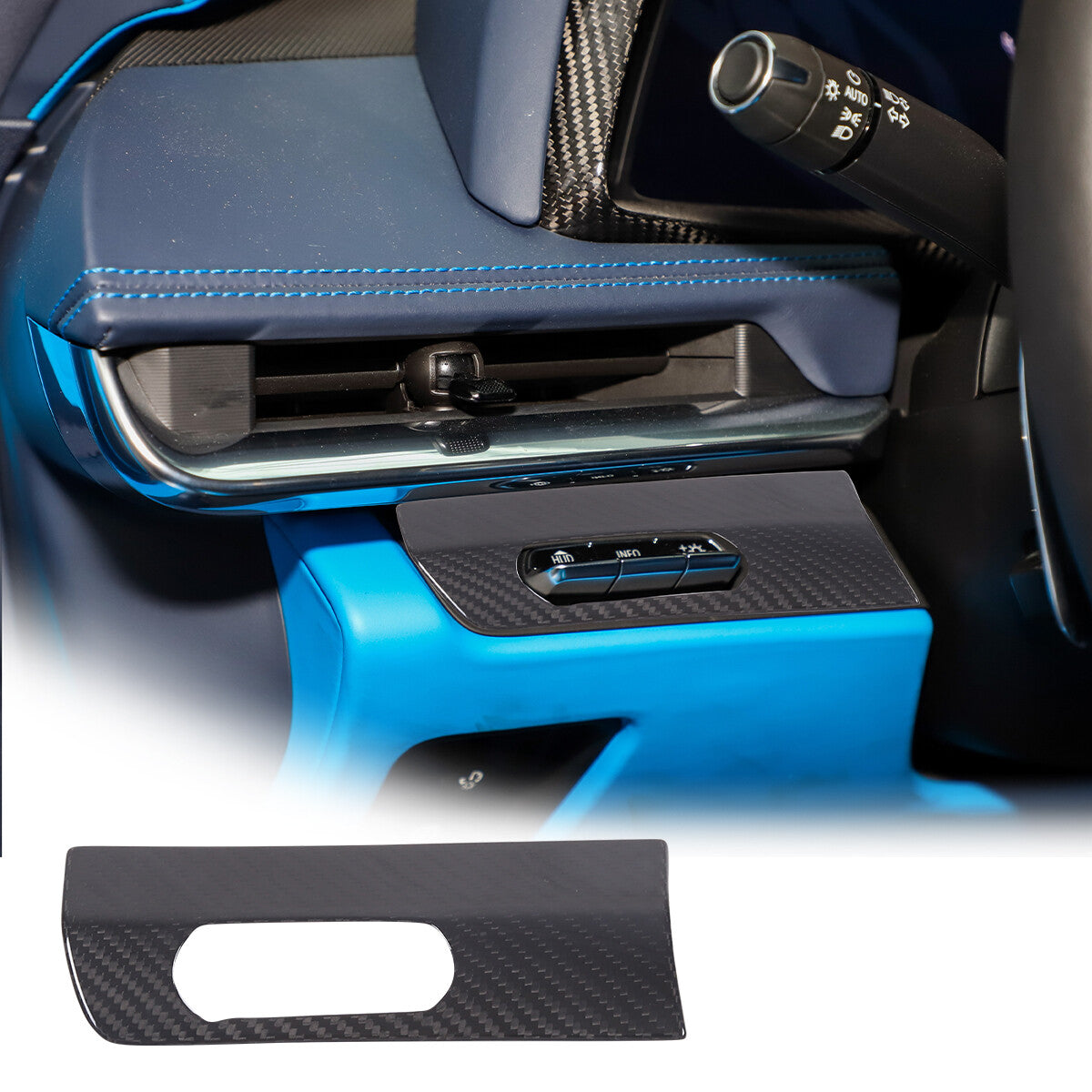 Real Carbon Fiber Interior Trim Cover For C8 Corvette Stingray Z51 Z06 Z07 20-25 69
