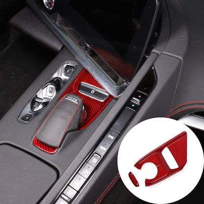 Red Real Carbon Fiber Interior Full Decor Cover Trim Kit for Corvette C8 2020-25 - Variants 11-15 4