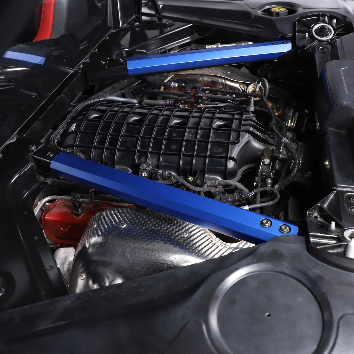 Blue Engine Bay Inner Crossmember Panel Trim Cover For CORVETTE C8 Coupe 20-26 10