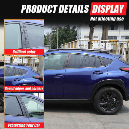 US Flag Alloy Window Center Pillar Trim Panel For Subaru Crosstrek 24+ 2