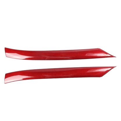 Red Carbon Fiber Exterior A-pillar Trim Cover Fits For Corvette C8 2020-2026 US 4