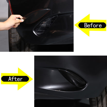Smoked Black Rear Bumper Fog Light Lamp Trim Cover For Mazda MX-5 Miata 2016-23 12