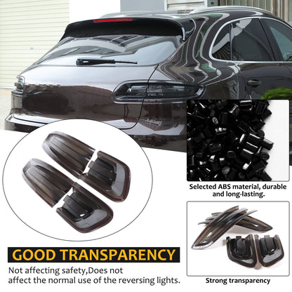 Smoked Blackout Rear Tail light Overlay Lens Cover For Porsche Macan 95B 15-18 15