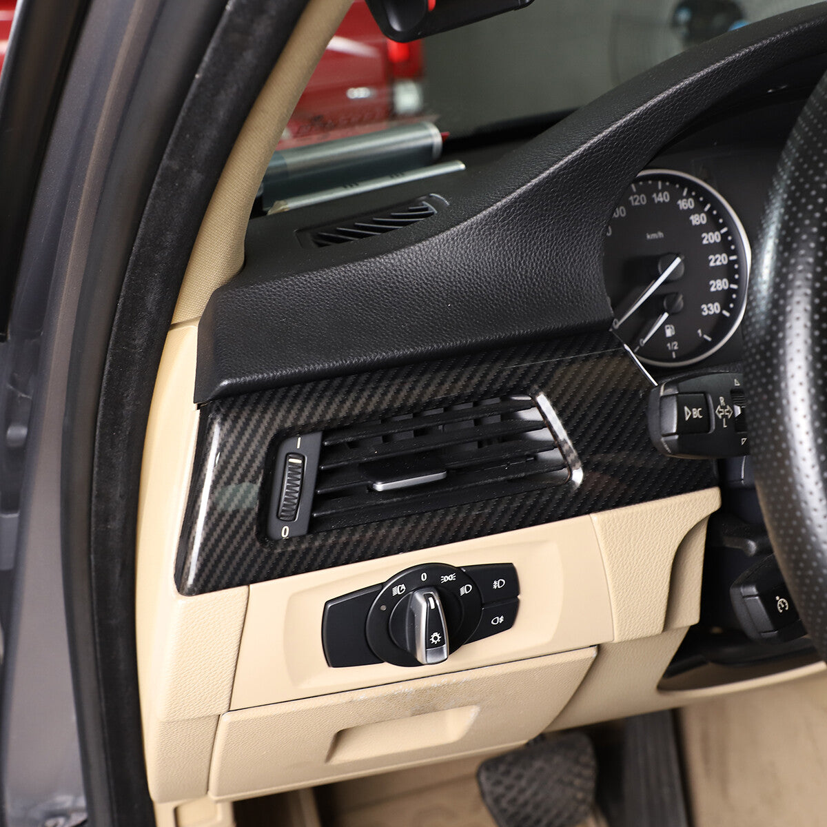 Carbon Fiber ABS Interior Decoration Cover Trim Kit For BMW 3 Series E90 2005-12 - Variants 11-15 21