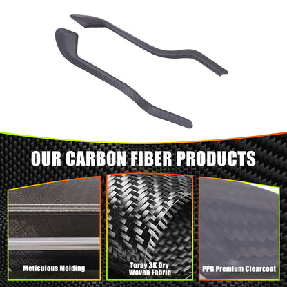 Matte Real Carbon Fiber Interior Door Handle Cover Trim For Lotus EMIRA 2021-25 20